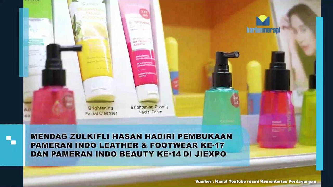 Mendag Zuklifli Hasan Hadiri Pembukaan Pameran Indo Leather & Footwear ke-17 dan Pameran Indo Beauty ke-14 di JIEXPO