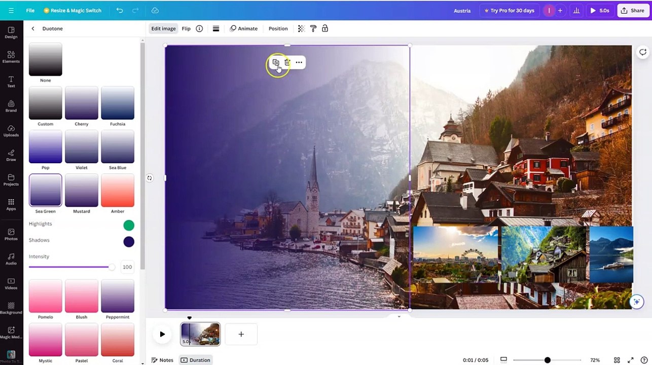 Modern slideshow in canva  l easy canva l Canva tutorial (1)