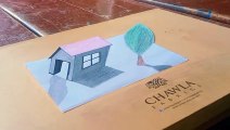 3d drawing on paper easy | easy drawing on paper