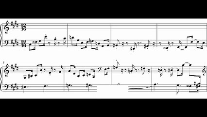 Suite pour clavier II   Onzième Fugue, Be Bop
