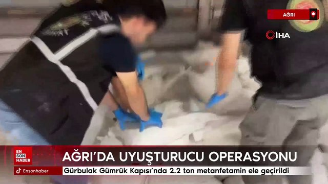 Gürbulak Gümrük Kapısı'nda 2.2 ton metanfetamin ele geçirildi