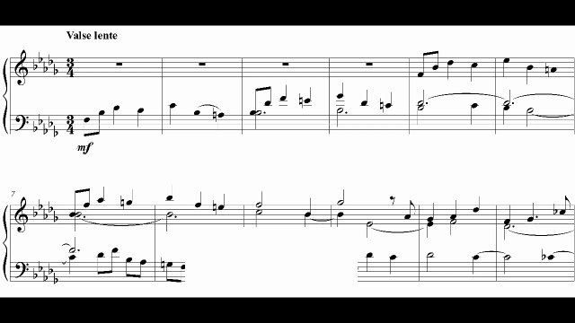 Suite pour clavier II Douzième Fugue, Double : Valse et Gigue