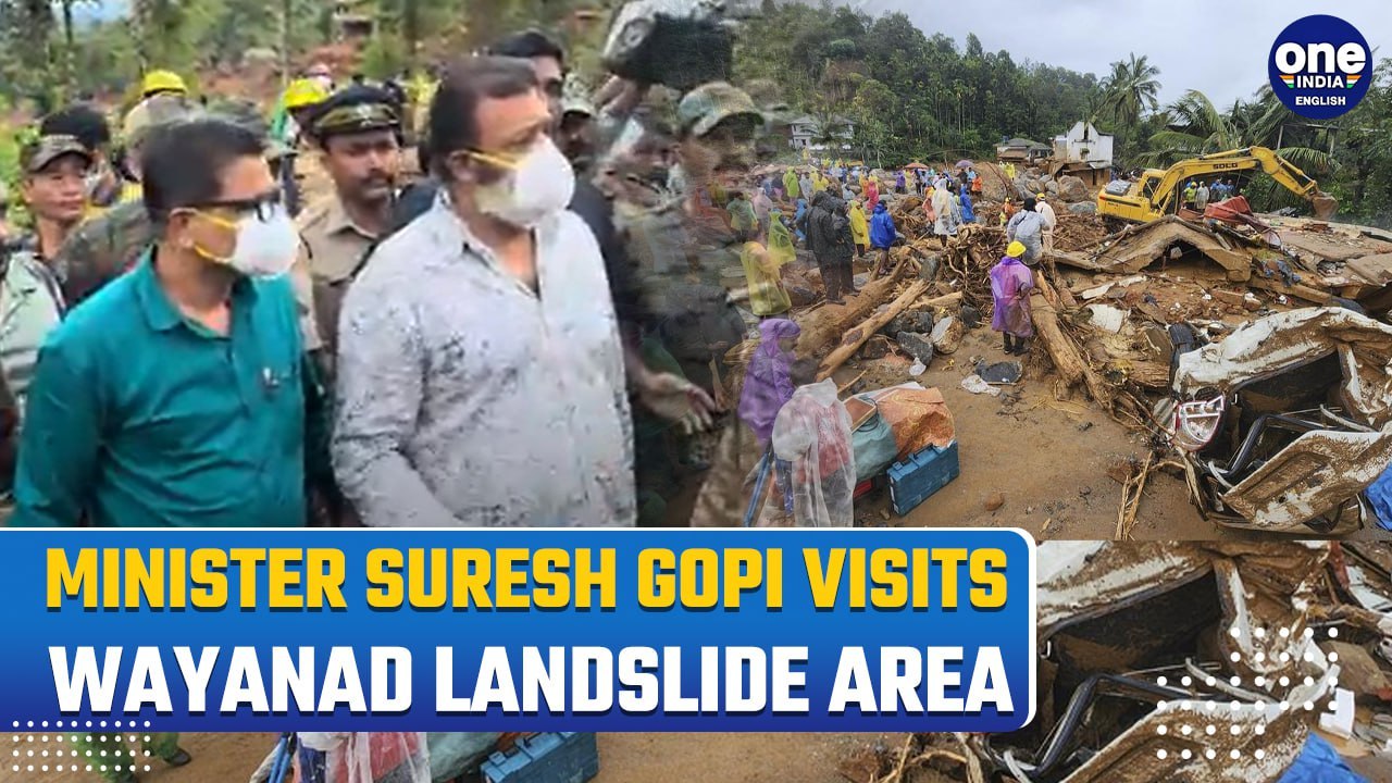 Wayanad Landslides: Union Minister Suresh Gopi Confirms Review of National Disaster Status