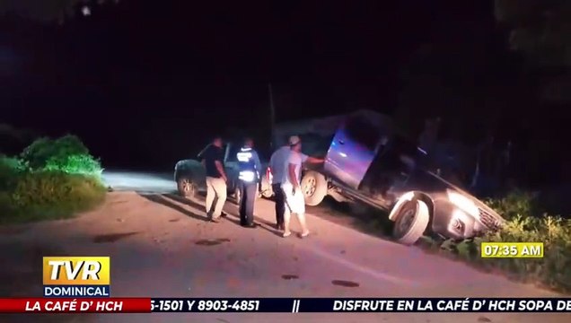 Daños materiales tras despiste de vehículo en la colonia Satélite de Olanchito, Yoro