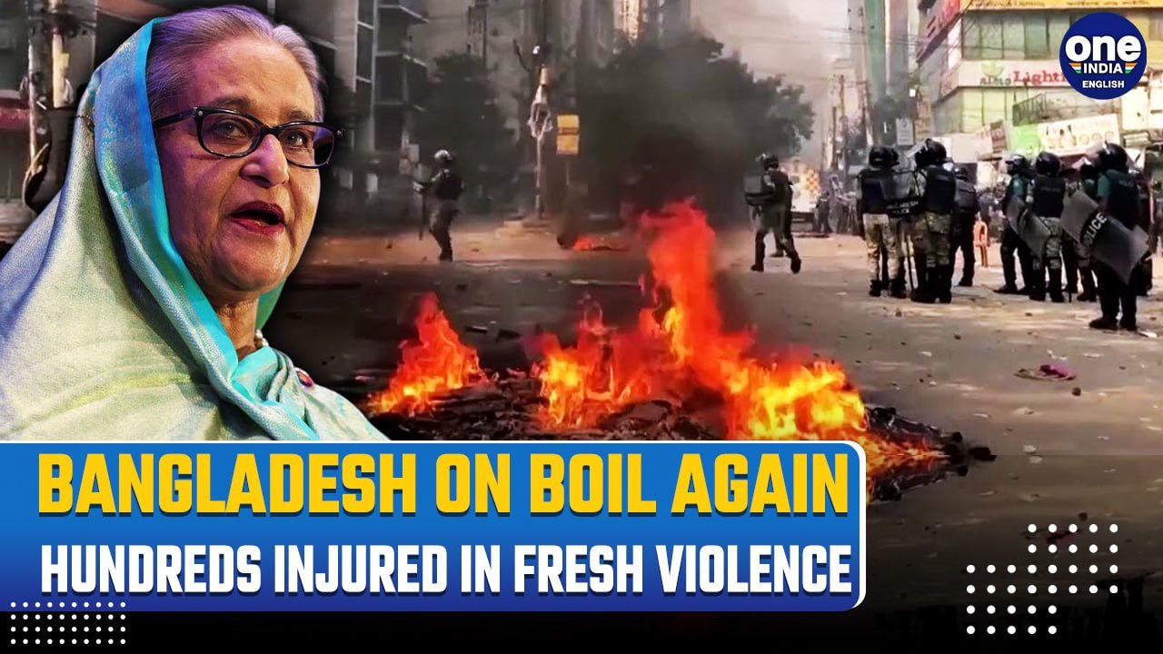 Bangladesh Protests Turn Violent with Rubber Bullets, Tear Gas Amid Calls for Hasina's Resignation