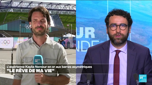 JO 2024 : Kaylia Nemour remporte la médaille d'or aux barres asymétriques