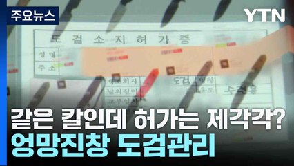 같은 칼인데 허가는 제각각?...엉망진창 도검관리 / YTN