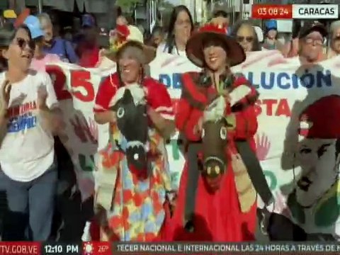 Caraqueños salieron a las calles a manifestar su respaldo al presidente Nicolás Maduro