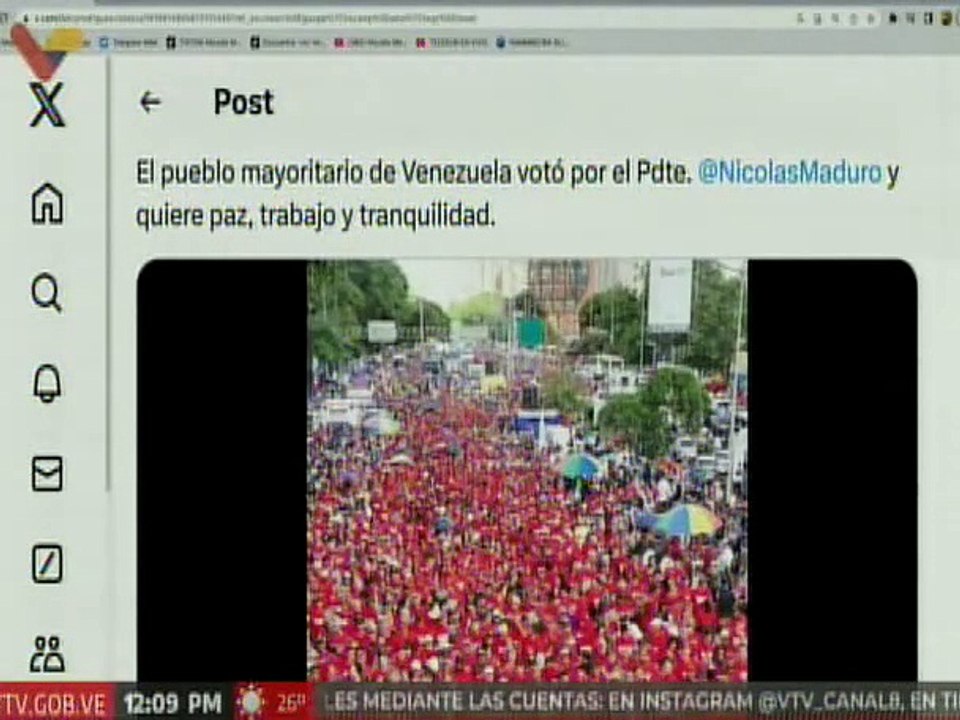 Vpdta. Delcy Rodríguez: El pueblo mayoritario de Venezuela votó por el presidente Nicolás Maduro