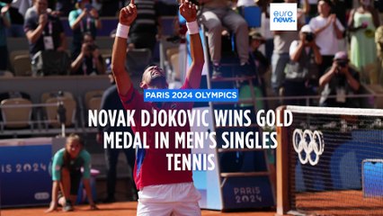 Djokovic wins his first Olympic gold medal after beating Alcaraz in men's tennis final
