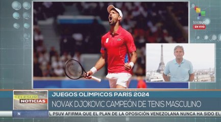 El tenista Novak Djokovic gana el oro en los JJ.OO. París 2024