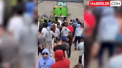 3 çocuğun öldürüldüğü İngiltere'de sokaklar yangın yeri! Göçmenlerin kaldığı oteli ateşe verdiler