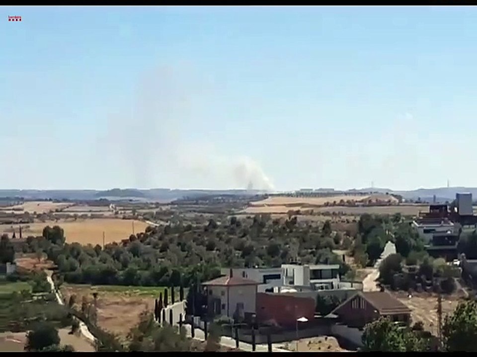 El incendio de Ciutadilla (Lleida), desde el aire