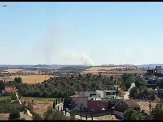 El incendio de Ciutadilla (Lleida), desde el aire