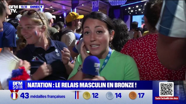 JO de Paris 2024: médaille de bronze pour les nageurs français au relais 4x100m 4 nages