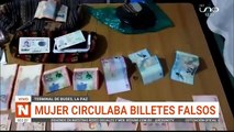 Mujer circulaba billetes falsos