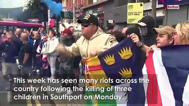 Shocking moment Rotherham rioters ATTACK hotel ‘housing migrants'