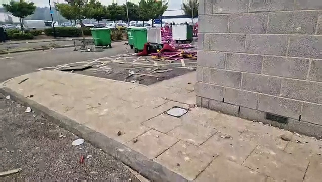 Earlier today police officers were injured during deplorable acts of violence outside the Holiday Inn Express Hotel in the Manvers area of Rotherham.