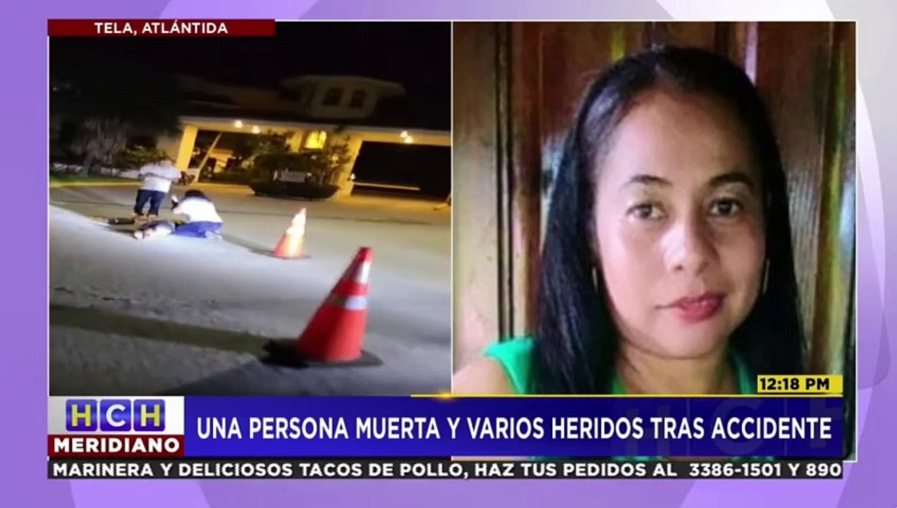 Carro arrolla a varias personas que caminaban en Tela dejando una mujer muerta y cuatro heridos