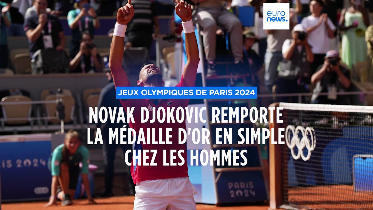 JO de Paris : Novak Djokovic remporte la finale du tournoi de tennis face à Carlos Alcaraz