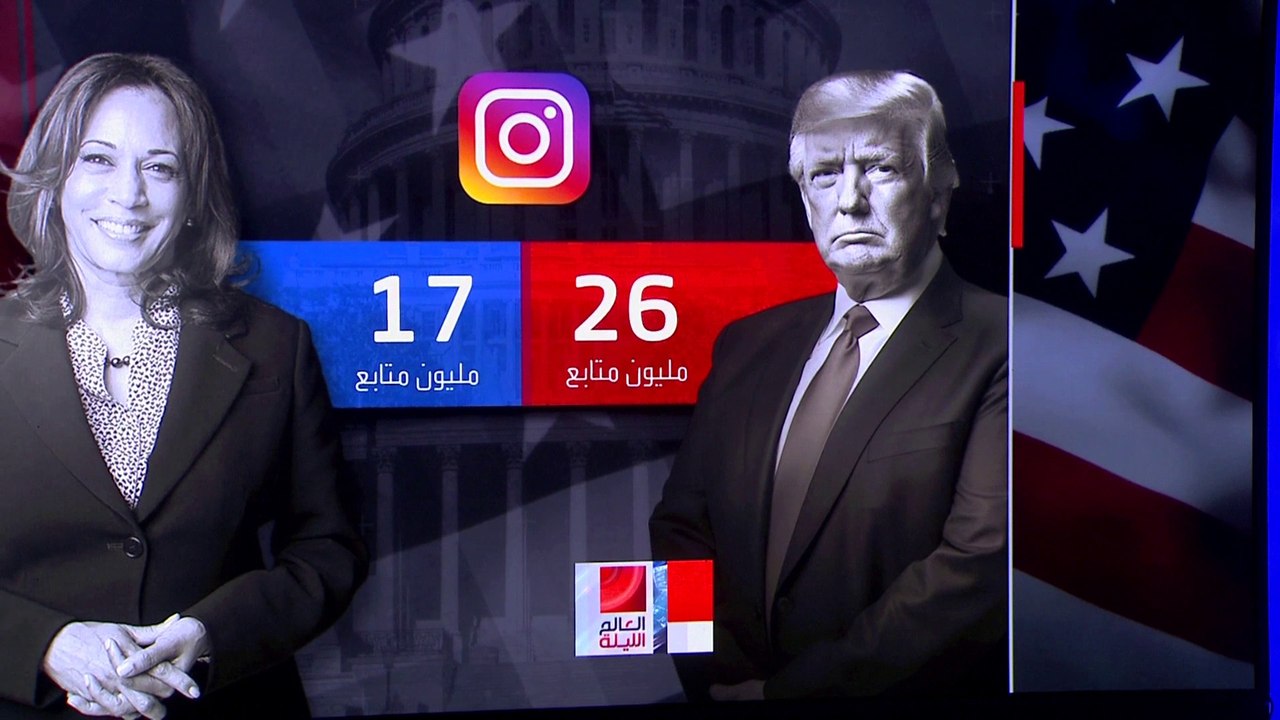 صراع ملتهب على الشبكات الافتراضية بين ترمب وهاريس