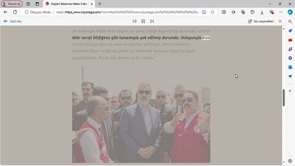 Dışişleri Bakanımız Hakan Fidan Refah Sınır Kapısı’nda.