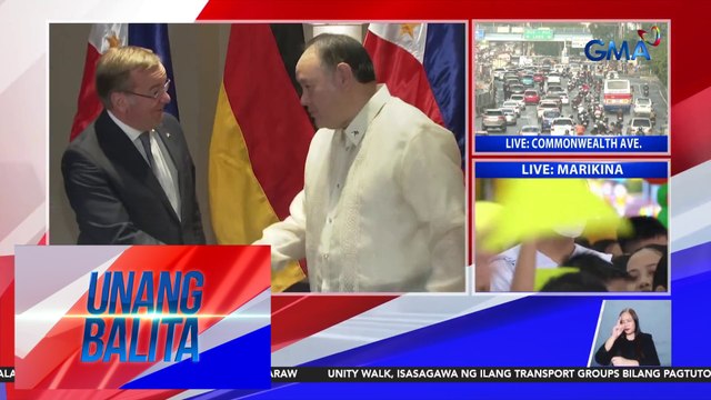 Kahalagahan ng int'l law para sa regional peace, tinalakay nina PH Defense Sec. Gilbert Teodoro at German Defence Minister Boris Pistorius | Unang Balita