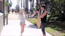 Kissing prank 