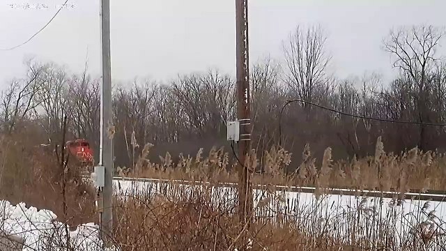 TRIPOD VIEW #1/13/24 With A CN M30241 EB Train Coming For A STOP