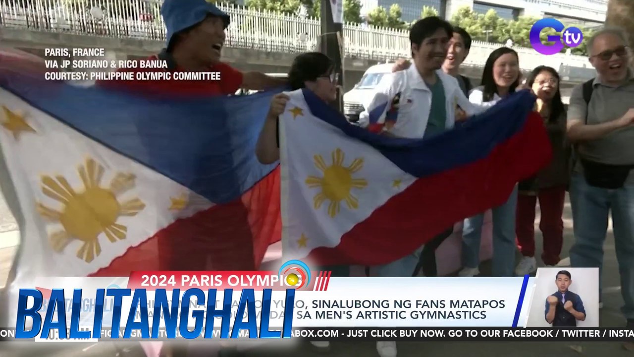 PHL gymnast Carlos Yulo, sinalubong ng fans matapos manalo ng gold medal sa men's artistic gymnastics | Balitanghali