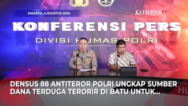 Densus 88 Sebut Terduga Teroris di Batu Beli Bahan Bom Pakai Uang Jajan dari Orang Tua