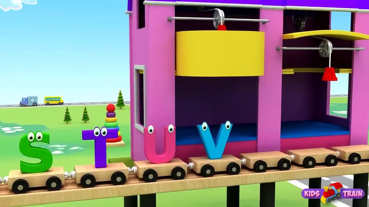 Learn Alphabet Train Song - 3D Animation Alphabet ABC Train song for childre_HD