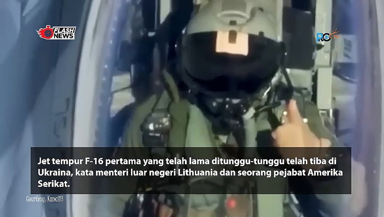 JET TEMPUR F-16 MENDARAT DI UKRAINA UNTUK BANTU LAWAN RUSIA