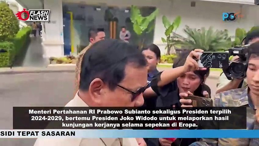 PRABOWO LAPORKAN HASIL KUNJUNGAN DI EROPA KEPADA PRESIDEN JOKOWI