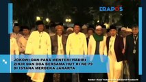 Jokowi Dan Para Menteri Hadiri Zikir Dan Doa Bersama Hut RI Ke-79 Di Istana Merdeka Jakarta