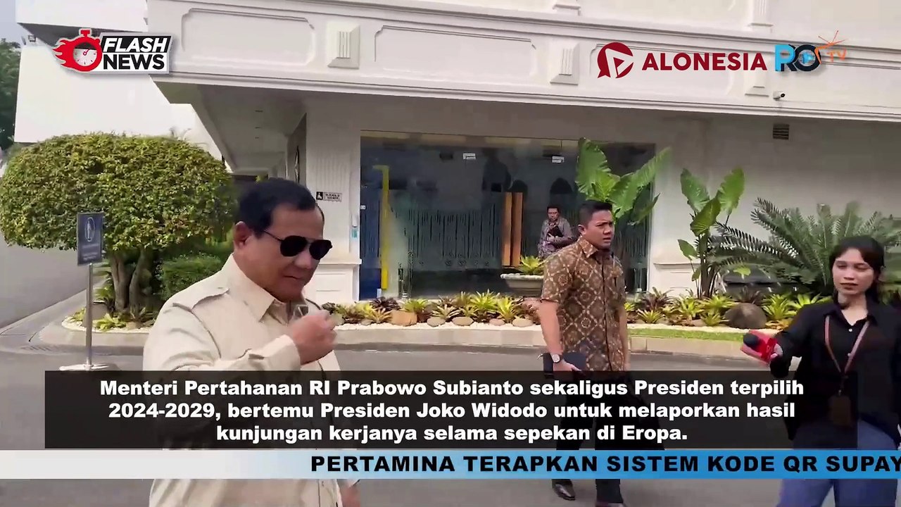 Temui Presiden Jokowi, Prabowo Laporkan Hasil Kunjungan di Eropa