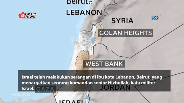 Komandan Hizbullah jadi Sasaran dalam Serangan Israel ke Beirut
