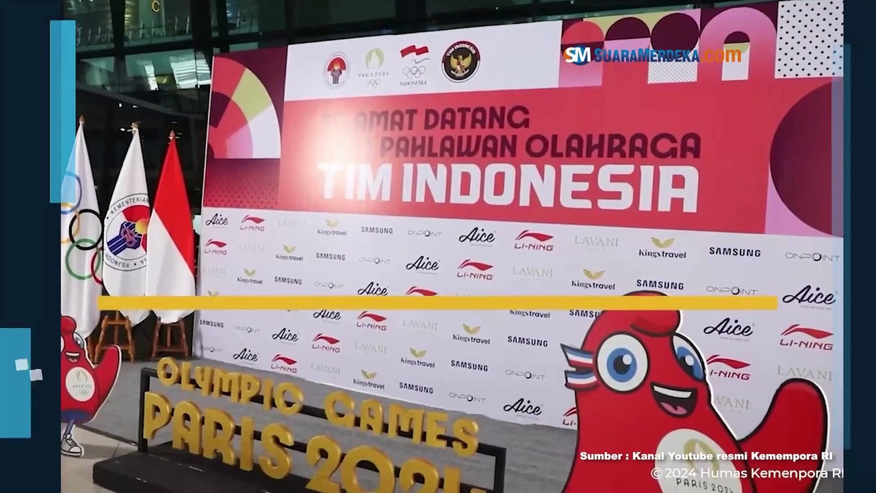 Kemenpora Jemput Kepulangan Kontingen Gymnastic Indonesia dari Olimpiade Paris 2024