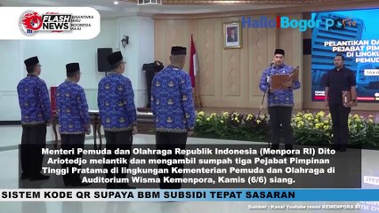 Menpora Dito Ariotedjo Lantik Pejabat Baru di Kemenpora: Langkah Baru Menuju Prestasi Olahraga
