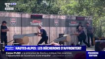 À Dévoluy dans les Hautes-Alpes, les bûcherons s'affrontent lors des championnats de France