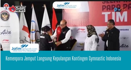Kemenpora Jemput Langsung Kepulangan Kontingen Gymnastic Indonesia