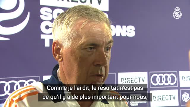 Real Madrid - Ancelotti pas inquiet par la défaite en amical contre Barcelone