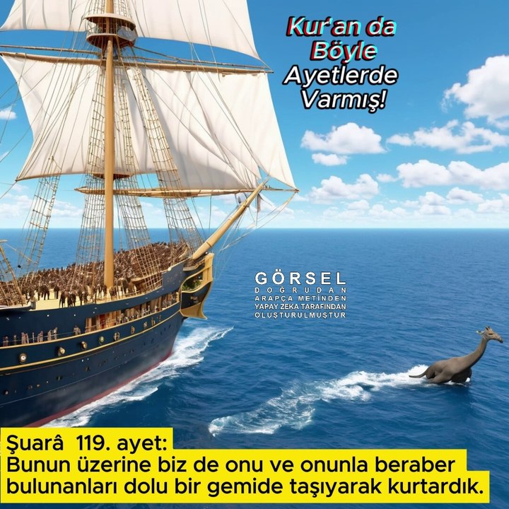 Bir gemide taşıyarak kurtardık….. - Şuarâ 119.ayet