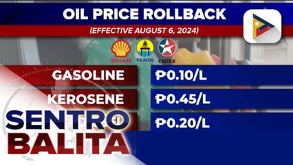 Panibagong rollback sa mga produktong petrolyo, nakakasa na bukas
