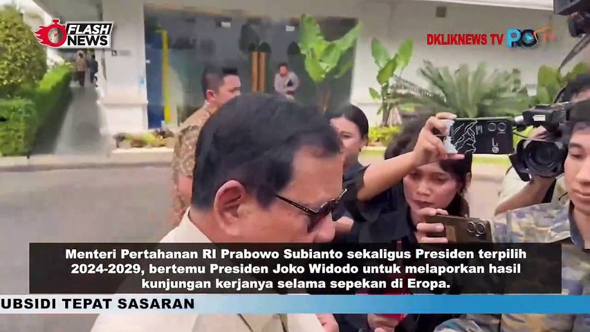 Temui Presiden Jokowi, Prabowo Laporkan Hasil Kunjungan di Eropa