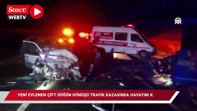 Yeni evlenen çift, düğün dönüşü trafik kazasında hayatını kaybetti