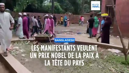 Bangladesh : les manifestants veulent un prix Nobel de la paix à la tête du pays
