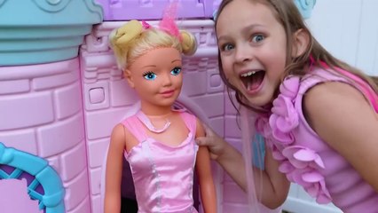 Pink vs Blue Challenge with Barbie Kids song and Fun Adventures