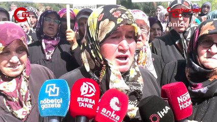 Bursa'da yurttaşlar, köylerine kurulan krom madeni fabrikasını protesto etti