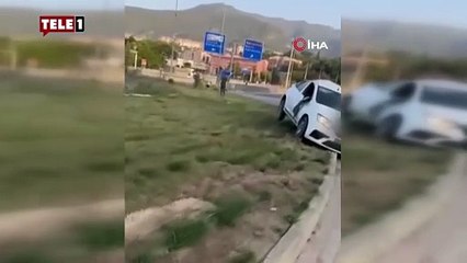 Polisten kaçarken kaza yaptılar! Biri yakalanınca gerçek ortaya çıktı